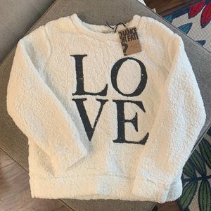Chance or Fate LOVE Ivory Sweater